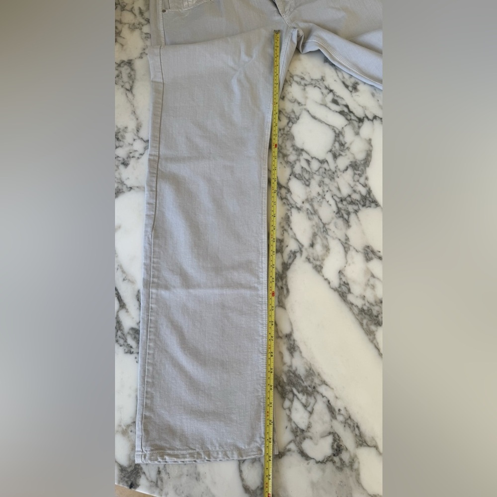 Nwt Ermanno Scervino Grey Jeans Cool Leather And Metal Brand Tag On Back It54 — image 5 of 8